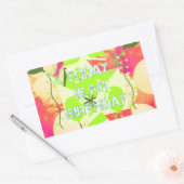 Sticker Rectangulaire Aujourd'hui est mon anniversaire (Enveloppe)