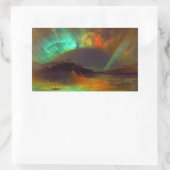 Sticker Rectangulaire Aurora boréale, aurores boréales (Sac)