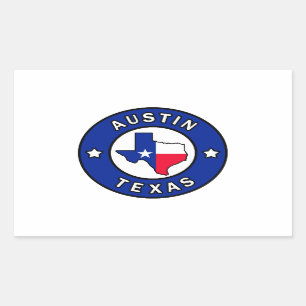 Sticker Rectangulaire Austin le Texas