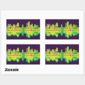 Sticker Rectangulaire Austin Texas (Feuille)