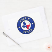 Sticker Rectangulaire Austin Texas (Enveloppe)