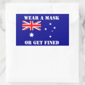 STICKER RECTANGULAIRE AUSTRALIE (Sac)