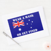 STICKER RECTANGULAIRE AUSTRALIE (Enveloppe)