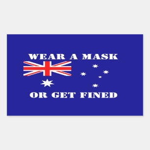 STICKER RECTANGULAIRE AUSTRALIE