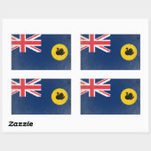 Sticker Rectangulaire Australie occidentale (Feuille)