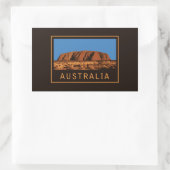 Sticker Rectangulaire Australie Uluru (Sac)