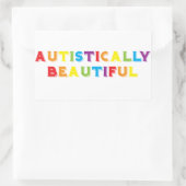 Sticker Rectangulaire Autistement Belle (Sac)