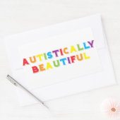 Sticker Rectangulaire Autistement Belle (Enveloppe)