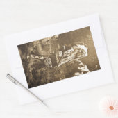 Sticker Rectangulaire Autochtone-Américain Ute Sioux Vintage (Enveloppe)