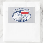 Sticker Rectangulaire Autocollants. T-shirt. Mont Rushmore (Sac)