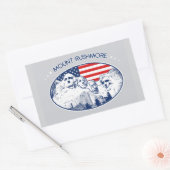 Sticker Rectangulaire Autocollants. T-shirt. Mont Rushmore (Enveloppe)