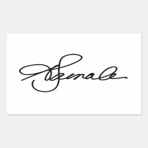 Sticker Rectangulaire Autographe Kamala Harris 2020