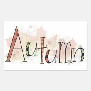 Sticker Rectangulaire Automne