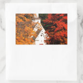 Sticker Rectangulaire Automne Couleur de pointe Vermont (Sac)