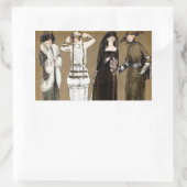 Sticker Rectangulaire Automne Haute Couture 1920 illustration (Sac)