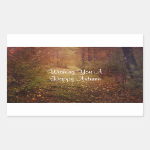 Sticker Rectangulaire Automne heureux
