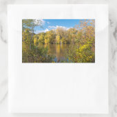 Sticker Rectangulaire Automne Le Long Du Minnesota (Sac)