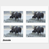Sticker Rectangulaire Automne - Oie (Feuille)