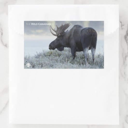 Sticker Rectangulaire Automne - Oie (Sac)