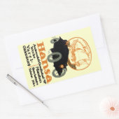 Sticker Rectangulaire Automobile Hansa 1914 (Enveloppe)