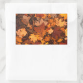 Sticker Rectangulaire Autum Feuille (Sac)
