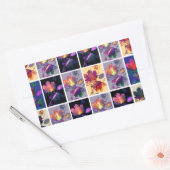Sticker Rectangulaire Autumn Leaves Rustic Patchwork (Enveloppe)