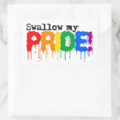 Sticker Rectangulaire Avaler ma fierté (Sac)