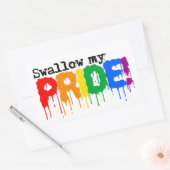 Sticker Rectangulaire Avaler ma fierté (Enveloppe)