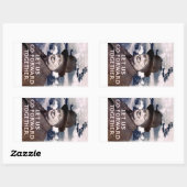 Sticker Rectangulaire Avançons Ensemble (Feuille)