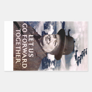 Sticker Rectangulaire Avançons Ensemble