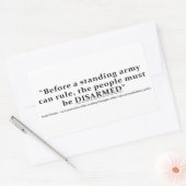 Sticker Rectangulaire Avant qu'une armée ne puisse gouverner le peuple,  (Enveloppe)