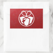 Sticker Rectangulaire Avatar cadeau de Noël (Sac)