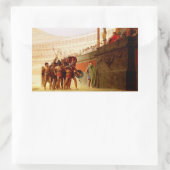 Sticker Rectangulaire Ave Caesar by Jean-Leon Gerome (Sac)