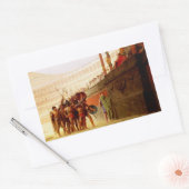 Sticker Rectangulaire Ave Caesar by Jean-Leon Gerome (Enveloppe)