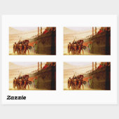 Sticker Rectangulaire Ave Caesar par Jean-Léon Gérôme (Feuille)