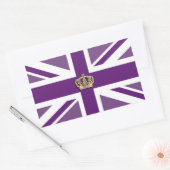 Sticker rectangulaire avec pavillon de la Couronne (Enveloppe)