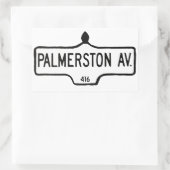 Sticker Rectangulaire Avenue Palmerston (Sac)