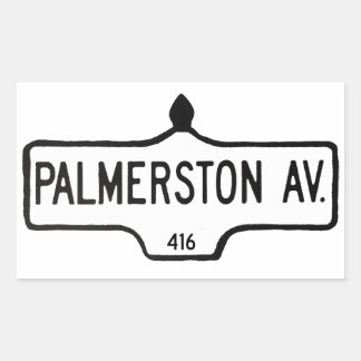 Sticker Rectangulaire Avenue Palmerston
