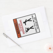 Sticker Rectangulaire Avertissement - Ne me dites pas comment faire mon (Enveloppe)