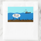 Sticker Rectangulaire Avez-vous vu Bob ? (Sac)