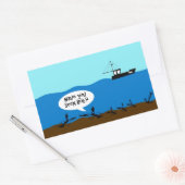 Sticker Rectangulaire Avez-vous vu Bob ? (Enveloppe)