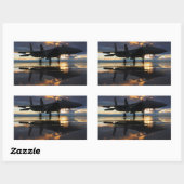 STICKER RECTANGULAIRE AVION (Feuille)