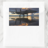 STICKER RECTANGULAIRE AVION (Sac)