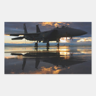 STICKER RECTANGULAIRE AVION