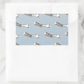 Sticker Rectangulaire Avion Santos-Dumont 14 Bis (Sac)