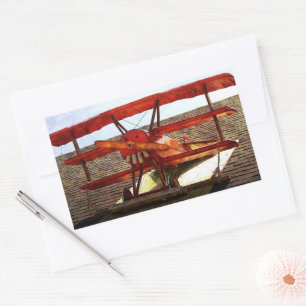 Sticker Rectangulaire Avion vintage par Shirley Taylor
