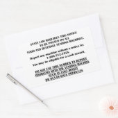 Sticker Rectangulaire avis de distributeur (Enveloppe)