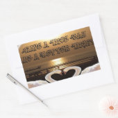 Sticker Rectangulaire Avoir une belle journée et une meilleure citation  (Enveloppe)