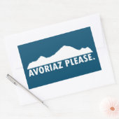 Sticker Rectangulaire Avoriaz France S'Il Vous Plaît (Enveloppe)