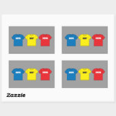 Sticker Rectangulaire Awesometown (Feuille)